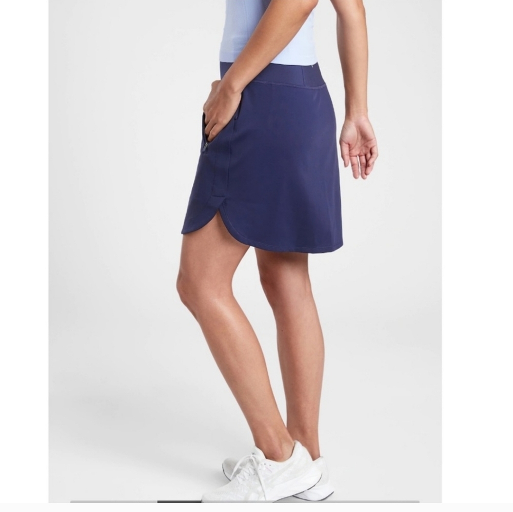 Athleta Fairway Golf Skort 18" In Navy Size 1X - Picture 2 of 8